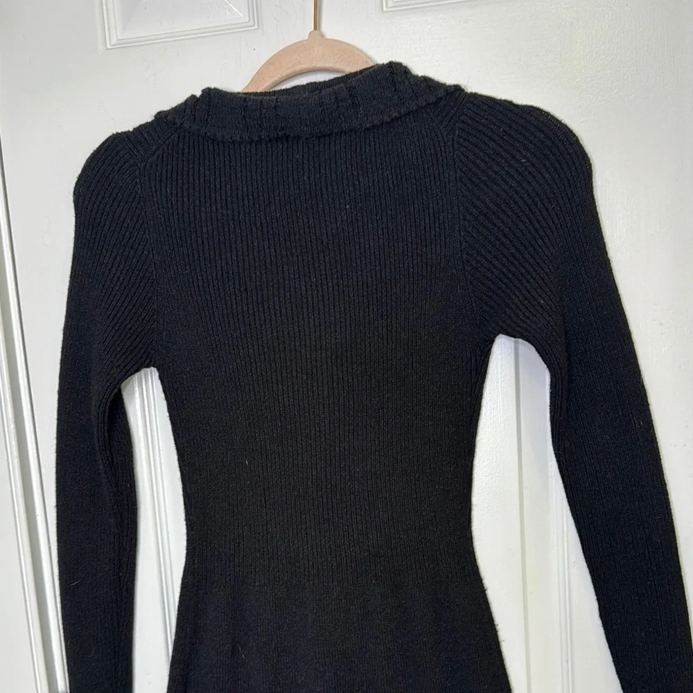26 International Black Buttoned Sheath Dress - Picture 8 of 8